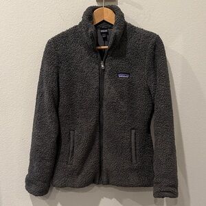 Patagonia Charcoal Los Gatos Full Zip Sherpa Jacket Size Small
